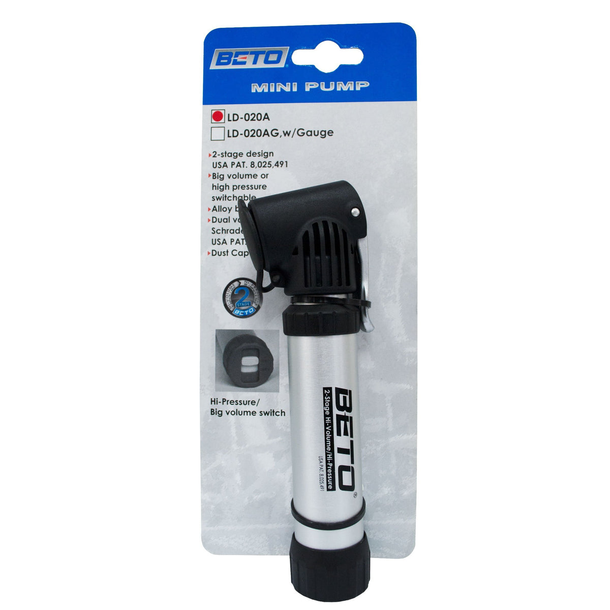 BOMBIN BETO LD-020A ALUMINIO 1VIA COMPATIBLE / GENERICO