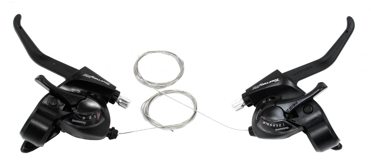 Manilla Cambio Freno Shimano 3X8V. ST-TX800 Der. Tras. Negro Ez-fire Plus, 2F-STEEL/RESIN, FOR V-bra