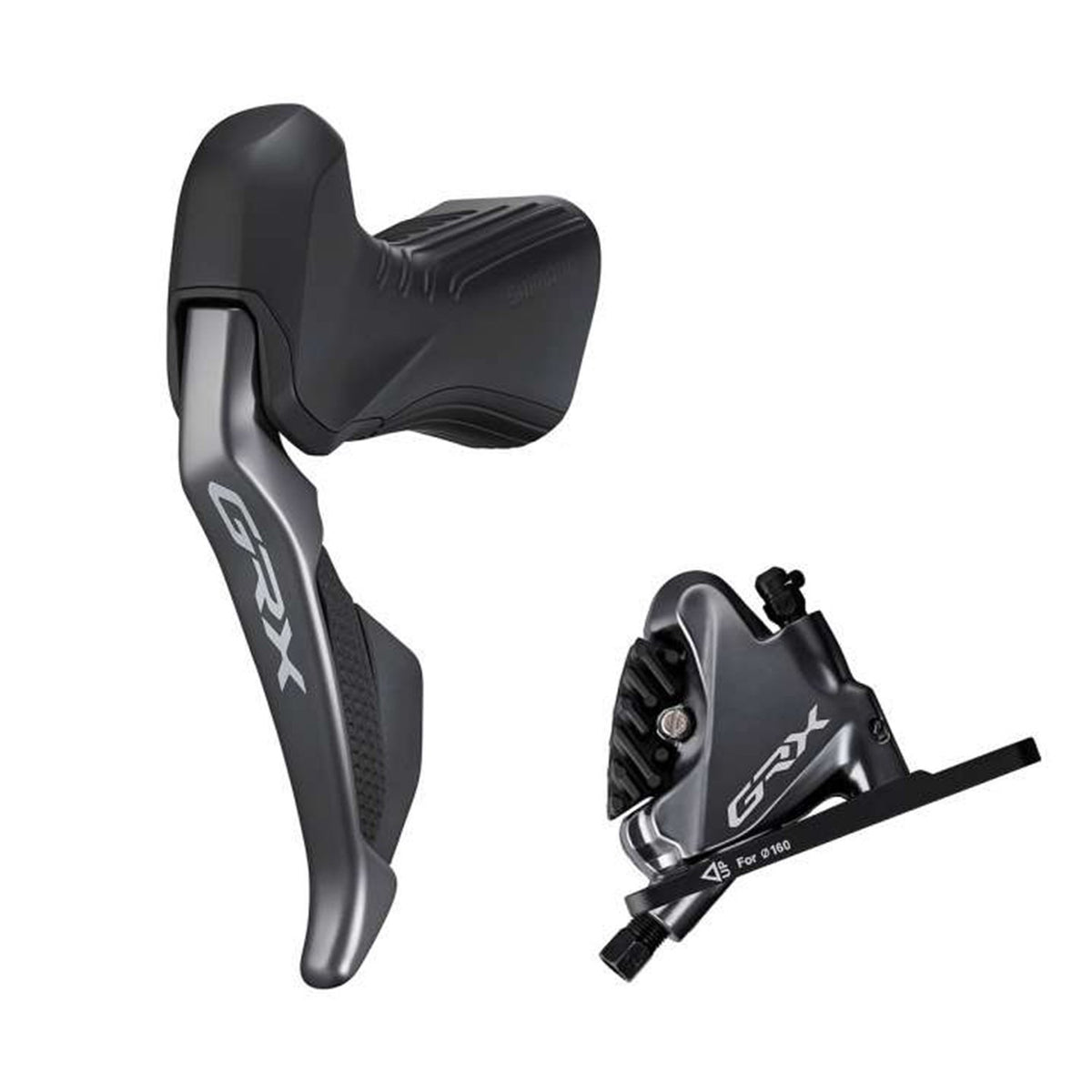 Freno Hid. SET Shimano GRX ST-RX815 L BR-RX810 F 160MM Rotor Resin PAD 1000MM Caja BRRX810KTSTRX815