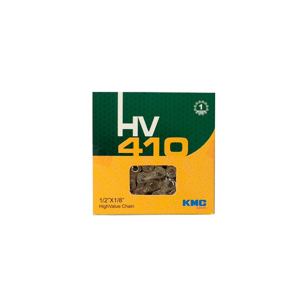 Cadena KMC HV410 1 Velocidad 1/2x1/8" 114L Plata - FIERRIDE
