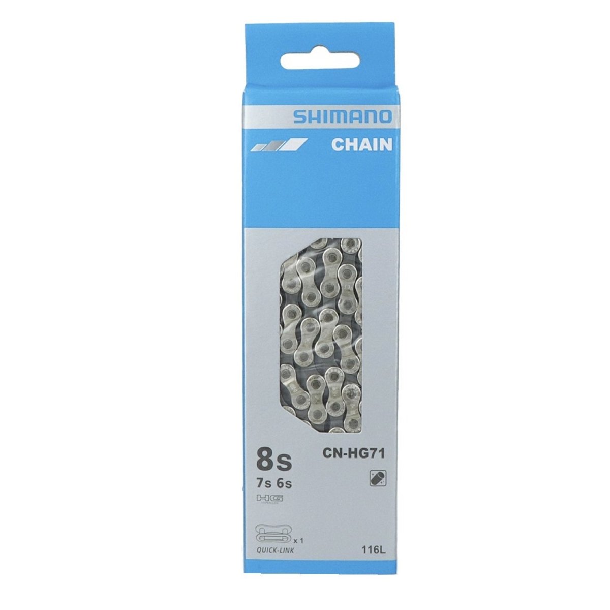 Cadena Shimano Acera CN-HG71 8V 116 Links con Unión Rápida - FIERRIDE