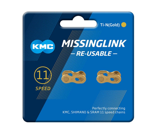 Conector KMC Missing Link 11V Ti-Gold (2 unidades) - FIERRIDE