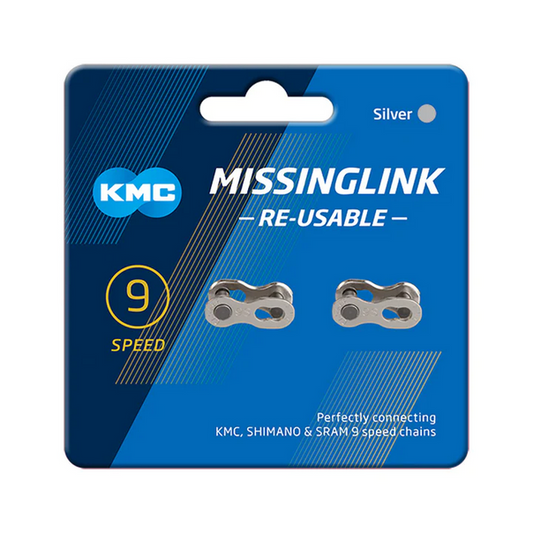Conector KMC Missing Link 9V Titanio (2 unidades) - FIERRIDE