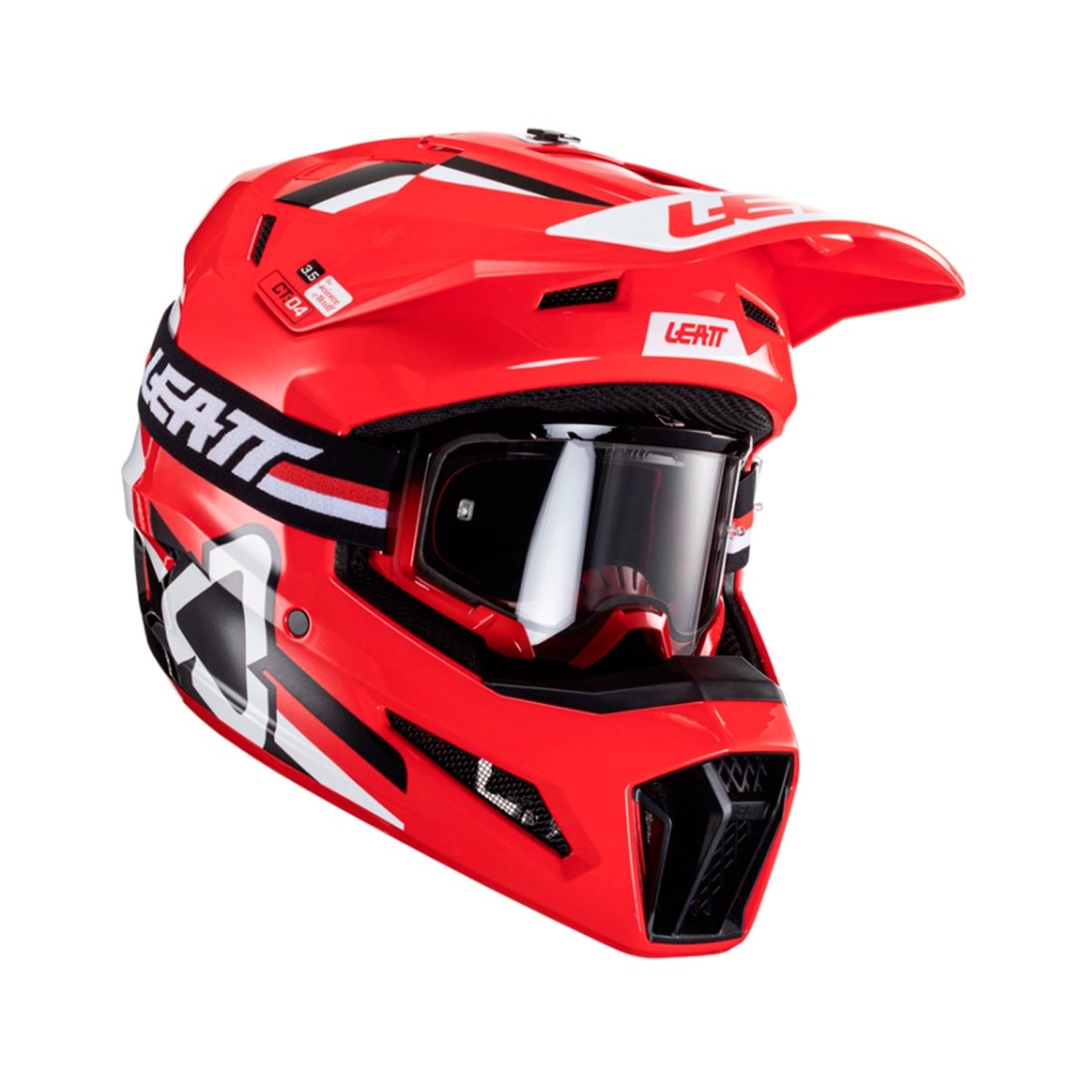 Kit Leatt Casco Moto 3.5 Antiparra 4.5 V24 Rojo M 57-58cm - FIERRIDE
