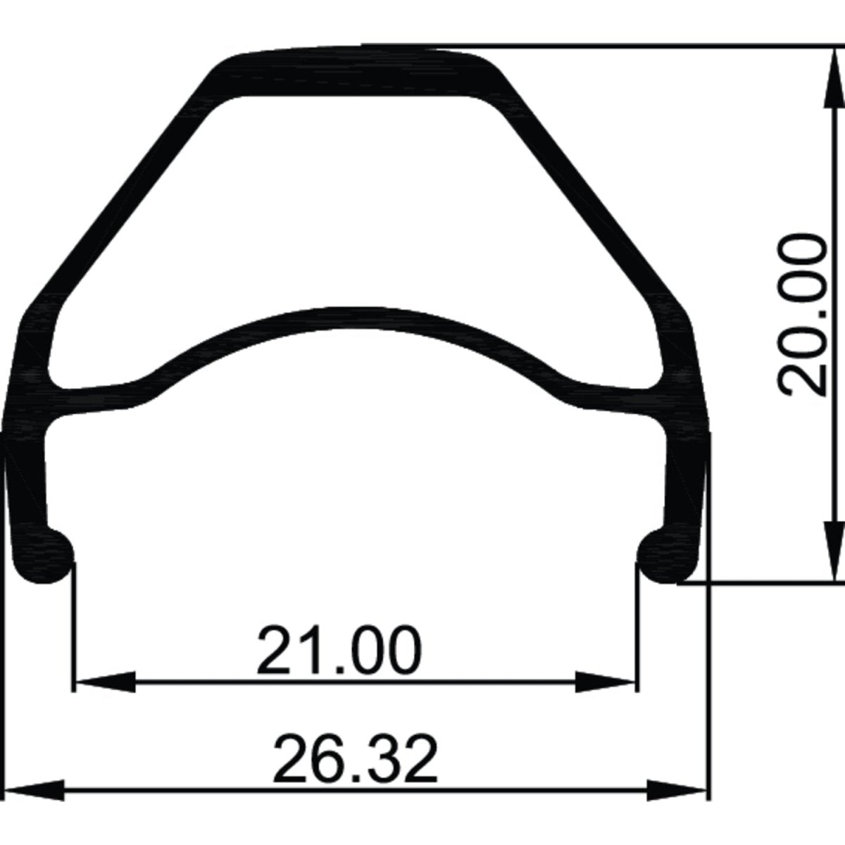 Llanta Weinmann Aquila 21 27.5" 36H Schrader Negro MTB - FIERRIDE