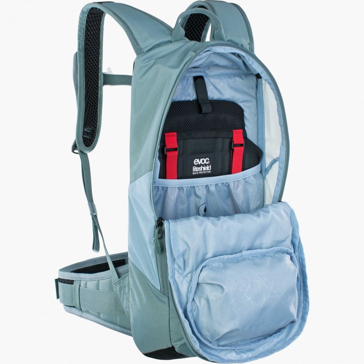 Mochila EVOC FR Lite Race 10L Azul Acero ML - FIERRIDE