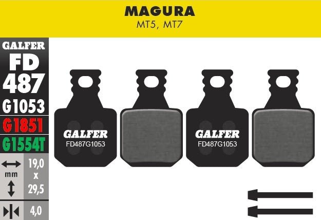 Pastillas de Freno Galfer para Magura MT5 y MT7 - FIERRIDE