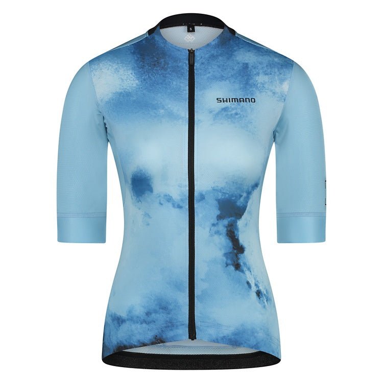 Tricota Manga Corta Shimano Eleganza, Azul Periwinkle, Mujer, Talla L - FIERRIDE