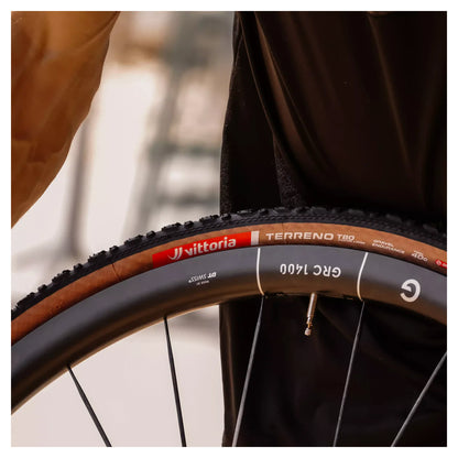 NEUMÁTICO VITTORIA TERRENO T80 COARSE LOOSE 700X40 GRAVEL ENDURANCE FULL BLACK G2.0 TLR / FOLDABLE