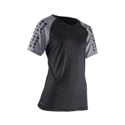 Jersey Leatt MTB Manga Corta Mujer AllMtn 2.0 Negro Talla