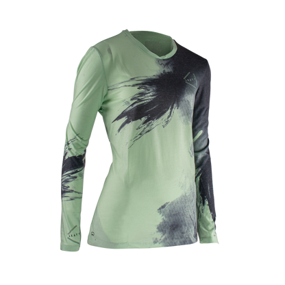 Jersey Leatt MTB Gravity 2.0 Manga Larga Mujer Mint