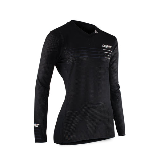 Jersey Leatt MTB Manga Larga Mujer Gravity 4.0 Negro XS