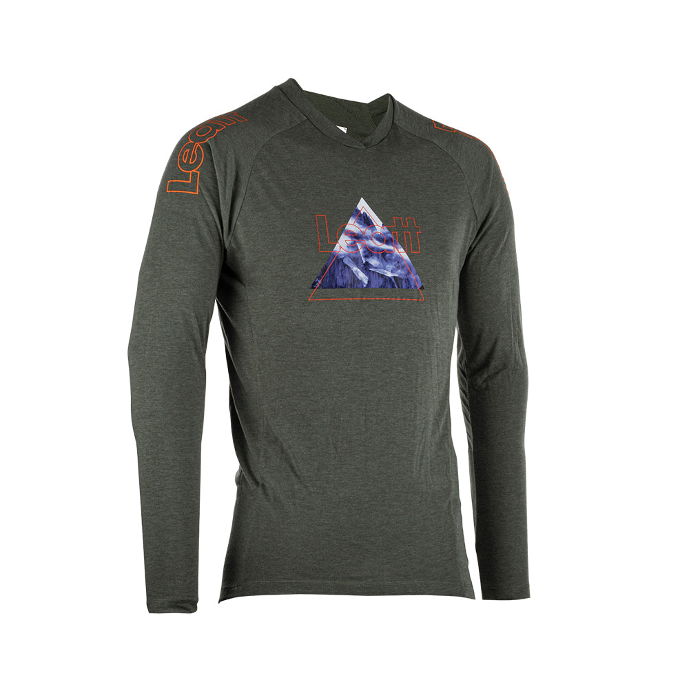 Jersey Leatt MTB Gravity 2.0 V23 Manga Larga Pine