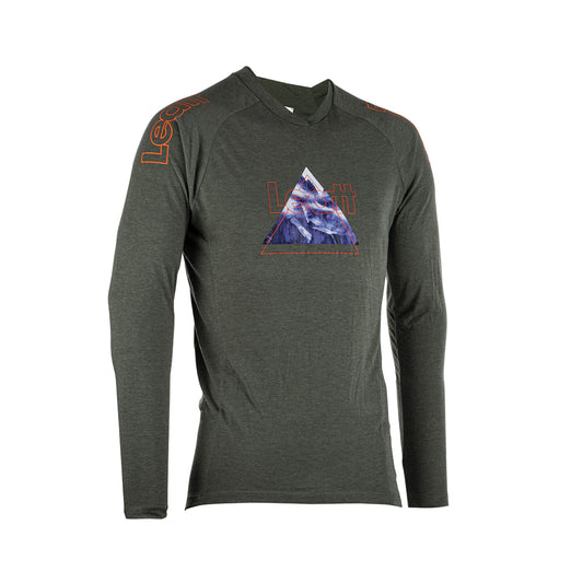 Jersey Leatt MTB Gravity 2.0 V23 Manga Larga Pine - XS