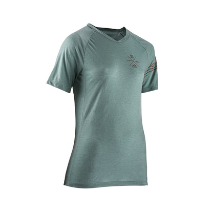Jersey Leatt MTB Mujer AllMtn 2.0 Manga Corta Pistacho