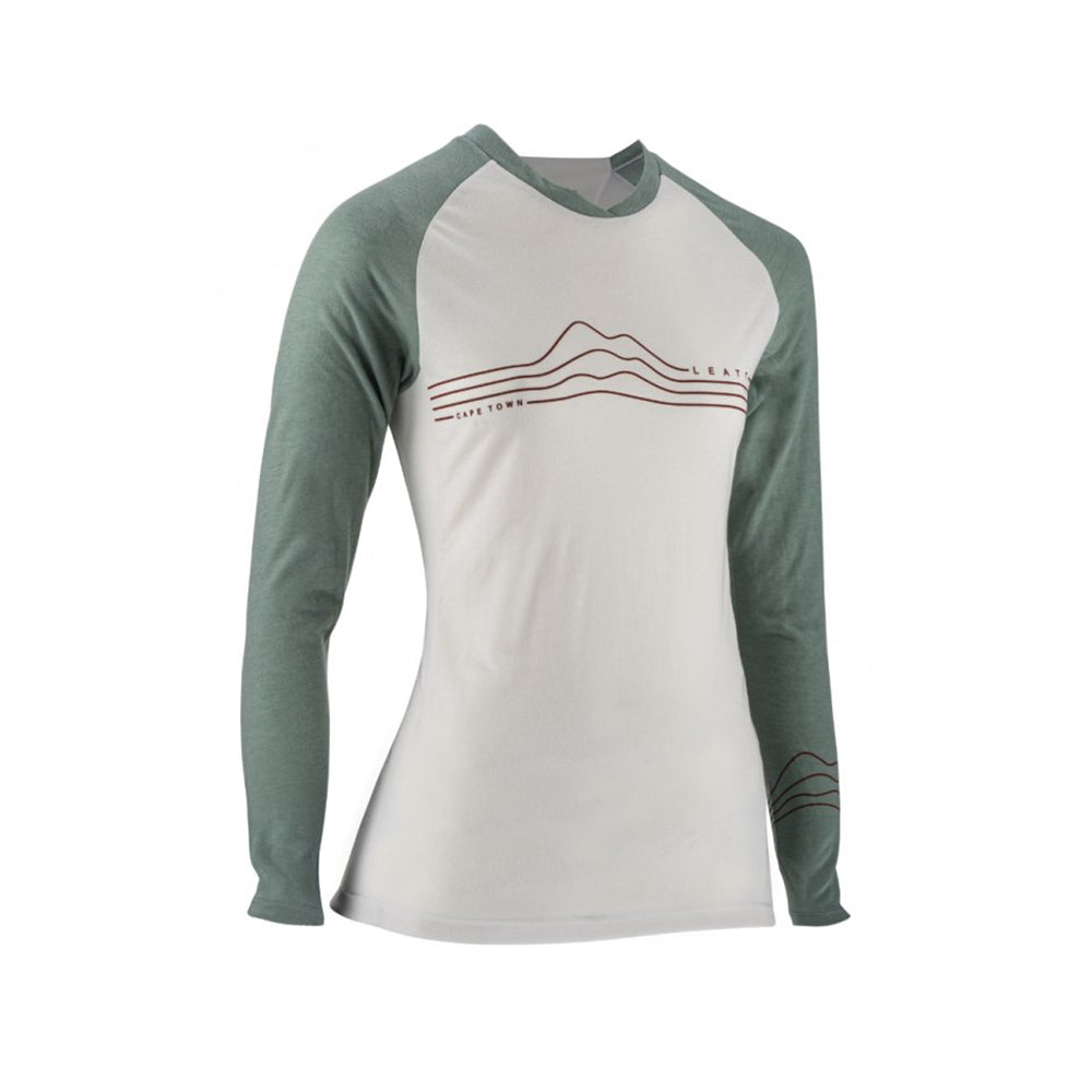 Jersey Leatt MTB Manga Larga Mujer AllMtn 3.0 Pistacho