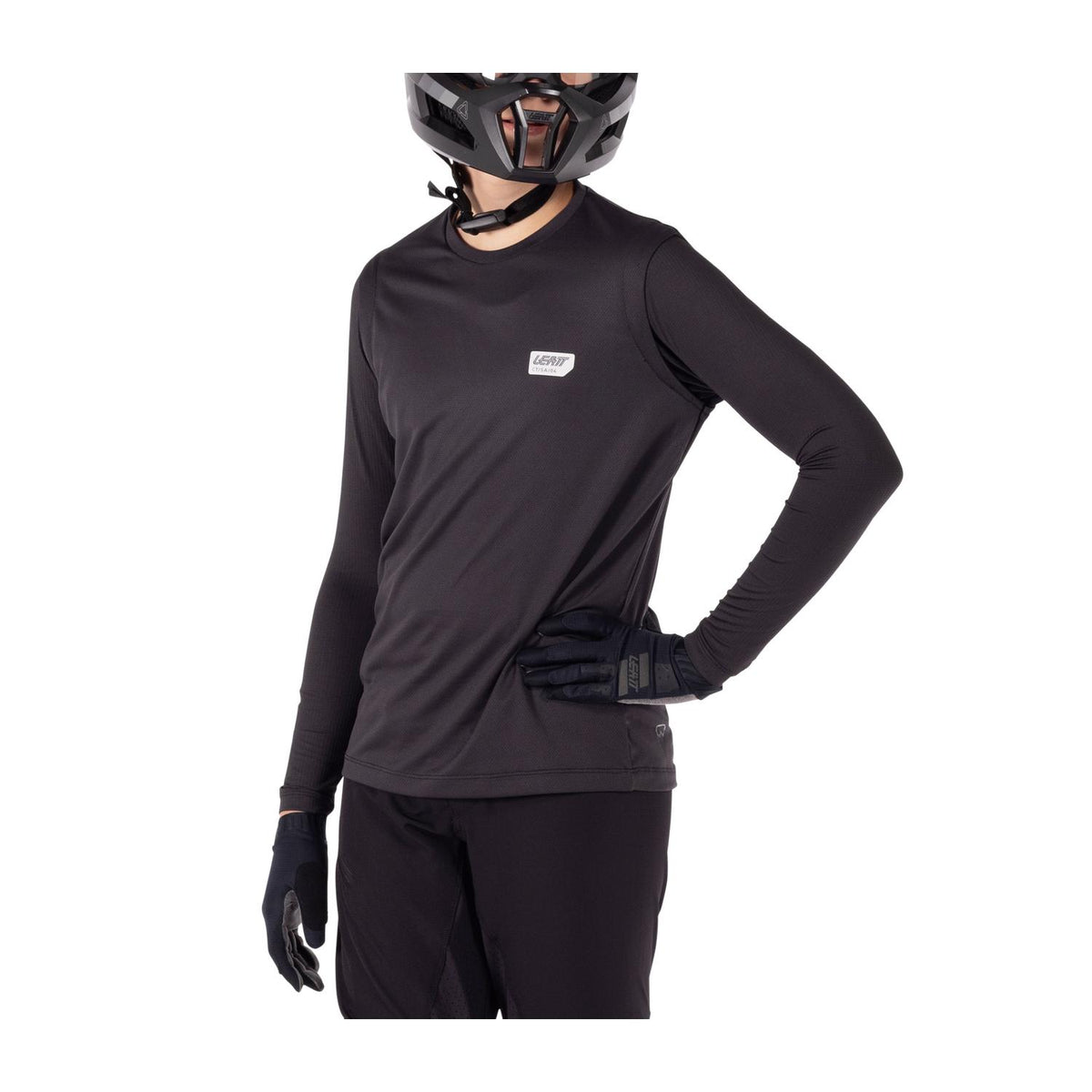 Kit Leatt MTB Ride Infantil JR 1.0 V25 Negro XL EU150-160cm