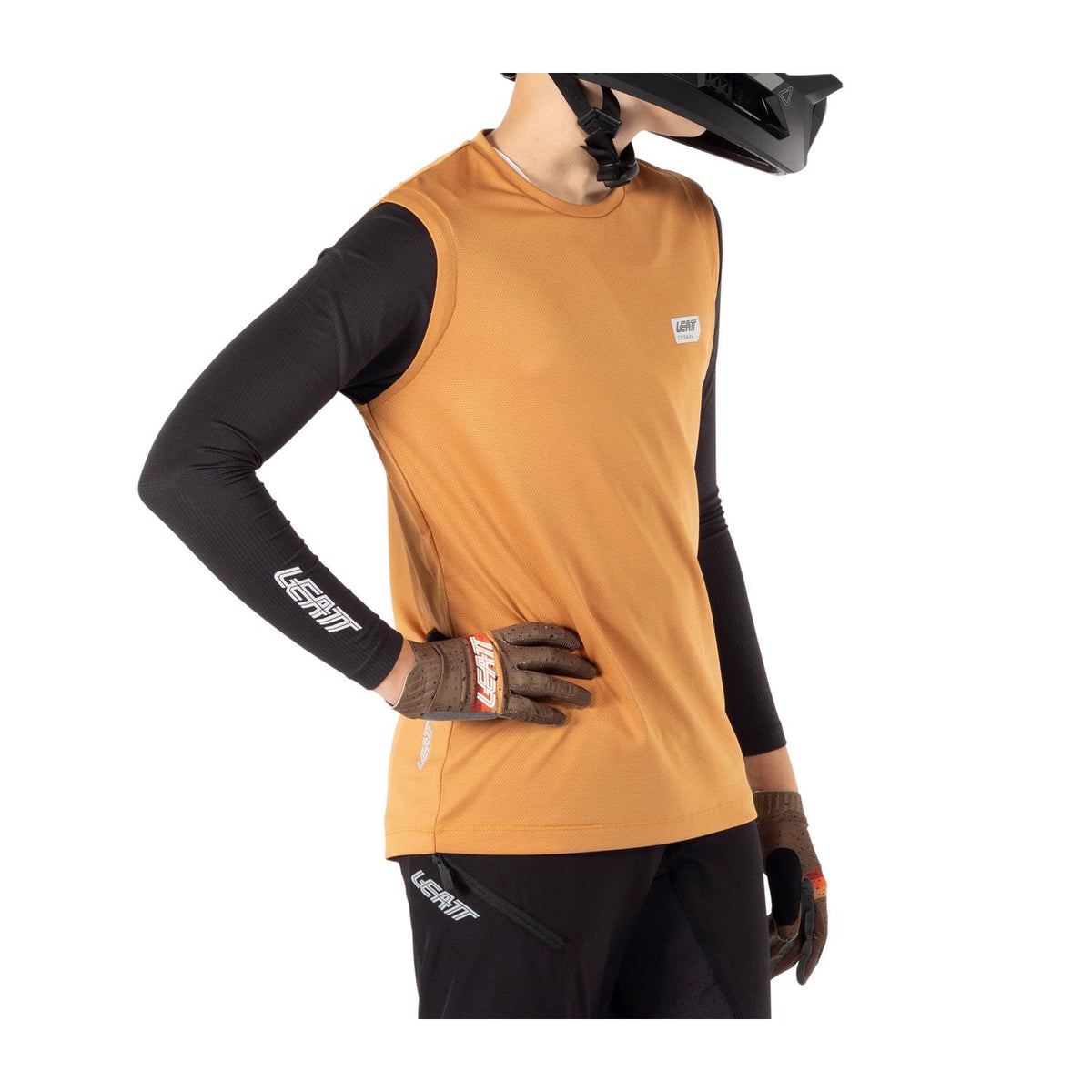 Kit Leatt MTB Ride Infantil JR Mini 1.0 V25 Rust XXS EU100-110cm