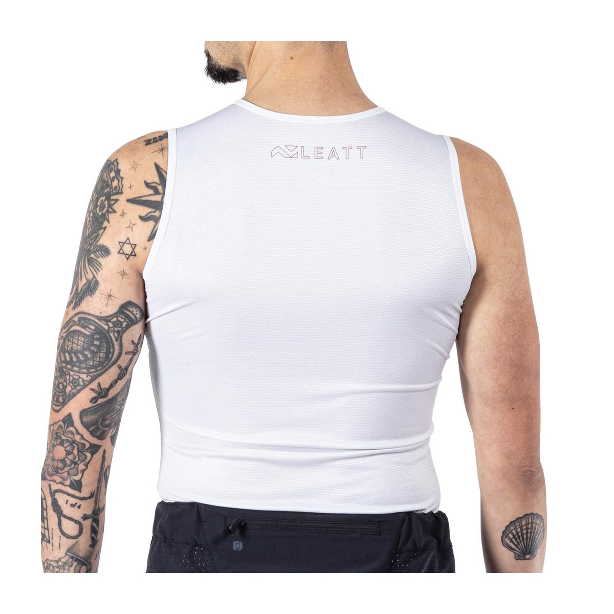 Polera Leatt Primera Capa Sin Mangas V25 Blanco XS