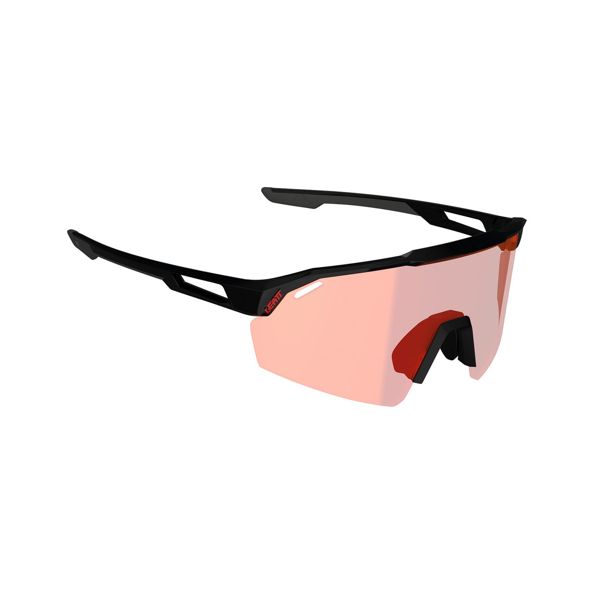 Lentes Leatt SpeedViz Lite Negro Satinado Iriz Rojo 13 VLT