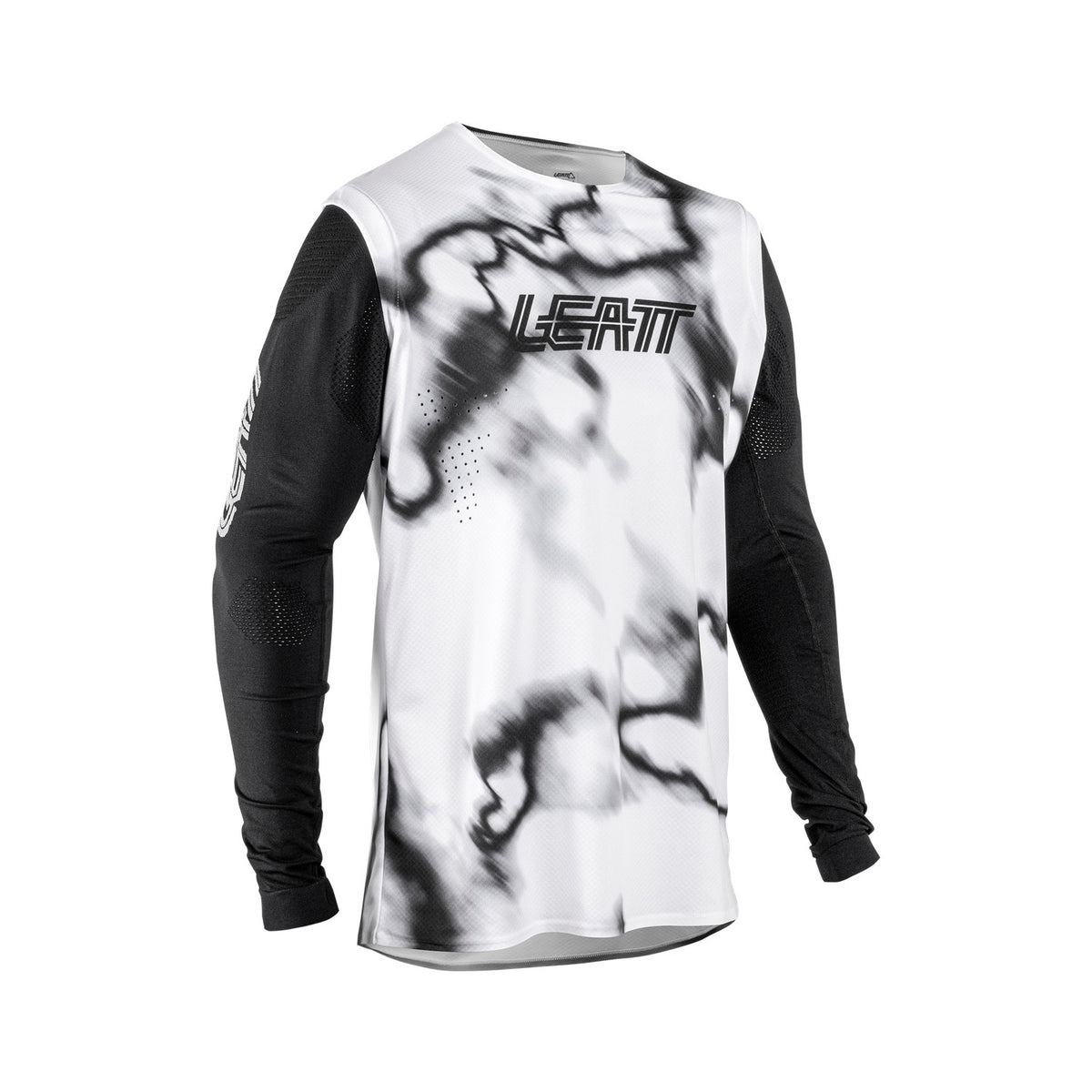 Jersey Leatt MTB Gravity 8.0 Heatmap Manga Larga Blanco
