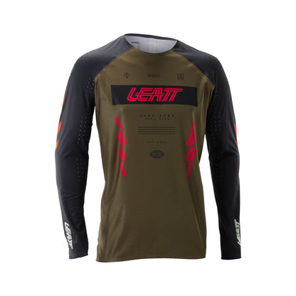 Jersey Leatt MTB Gravity 5.0 Manga Larga Café Racing - Talla S