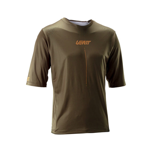 Jersey Leatt MTB Gravity 4.0 Manga Corta Café Arcilla XXL