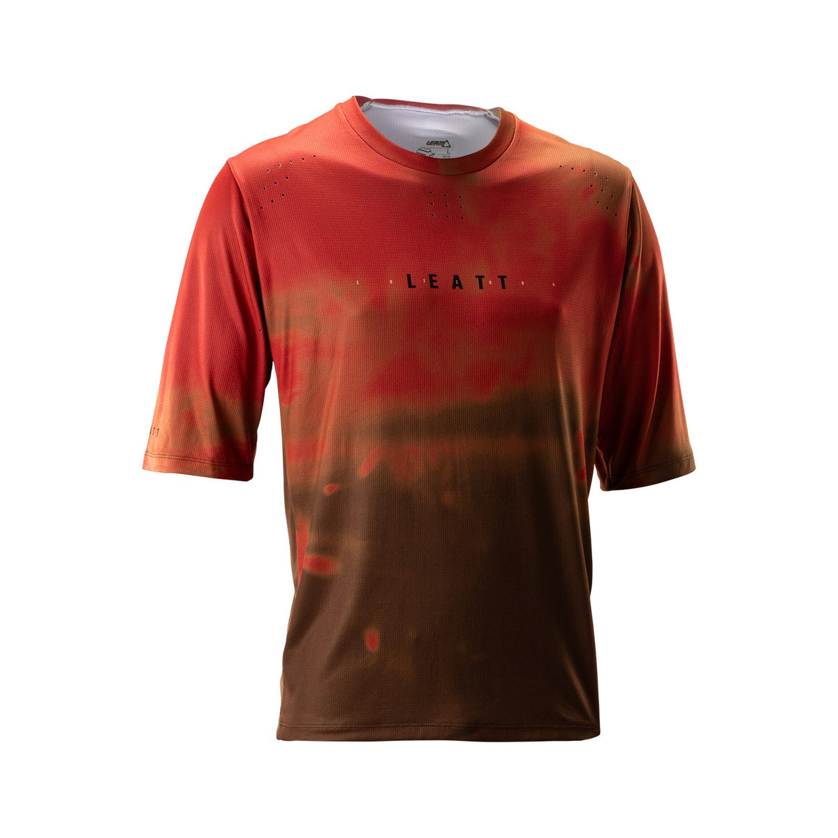 Jersey Leatt MTB Gravity 4.0 Manga Corta Rojo Polvo - Talla S