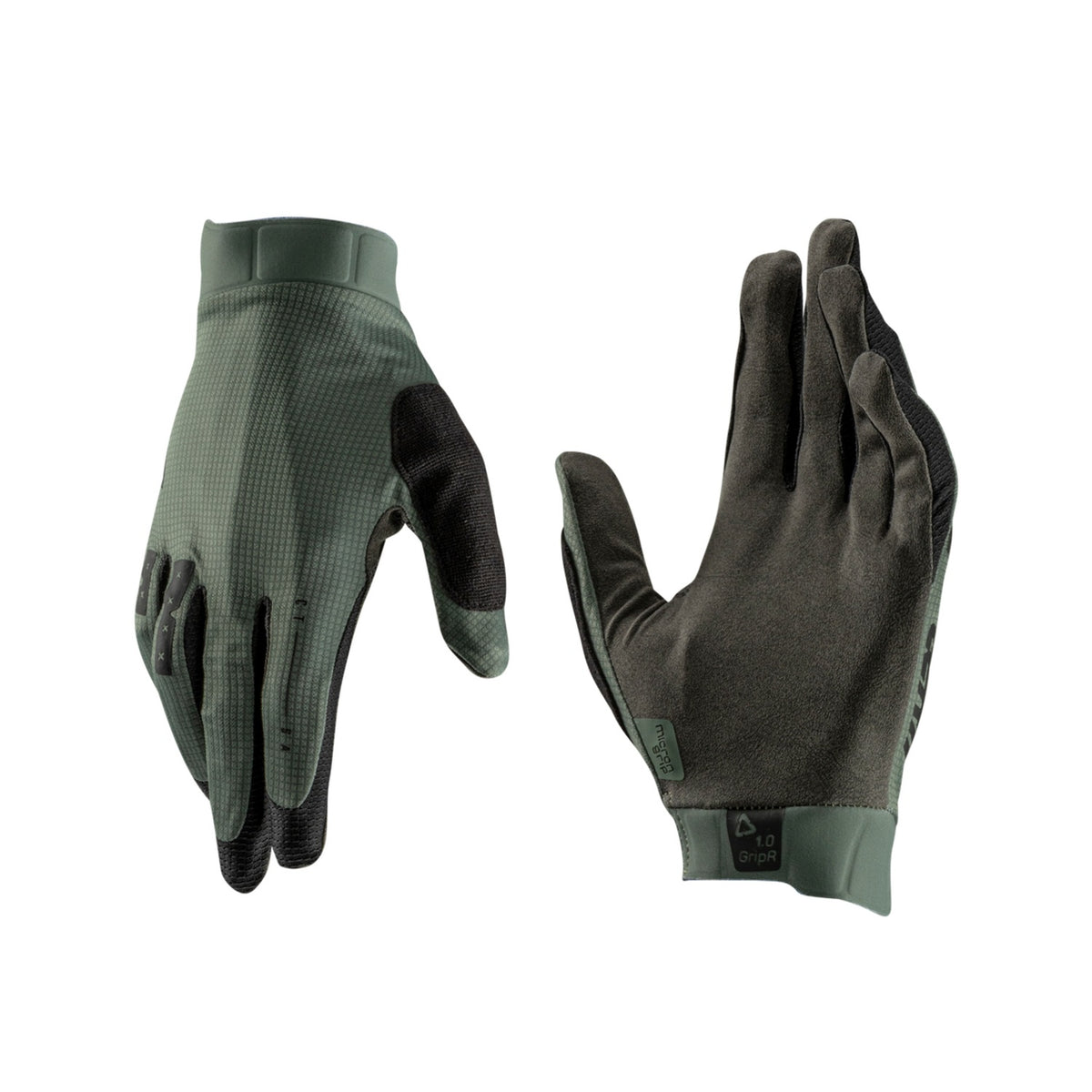 Guantes Leatt MTB GripR 1.0 Verde Niebla