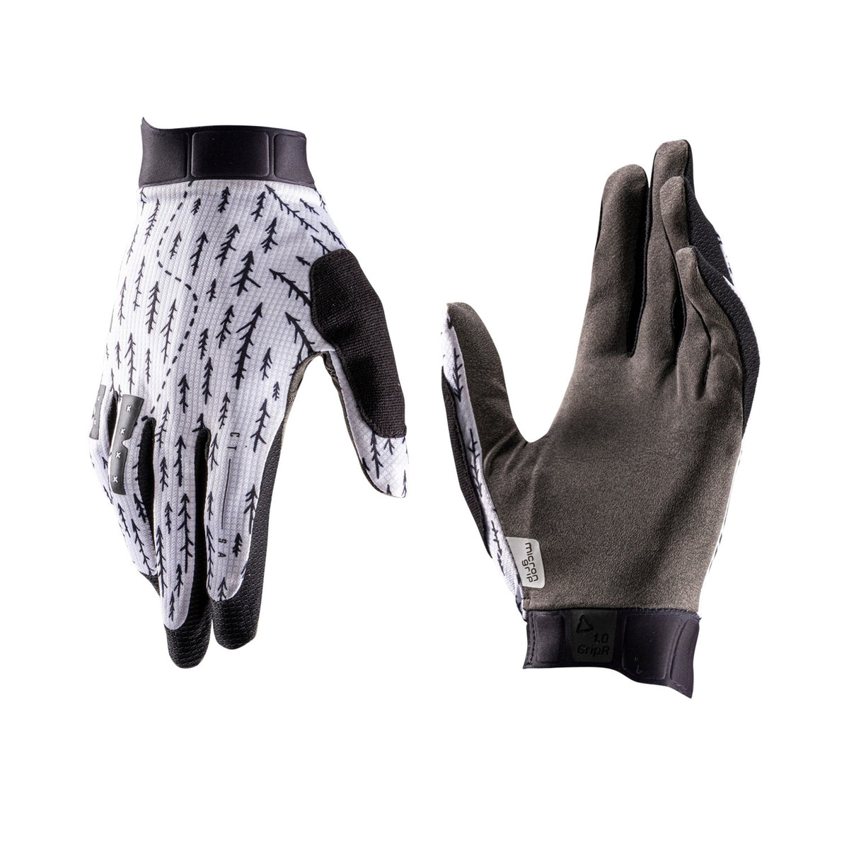 Guantes Leatt MTB GripR 1.0 Trail Blanco