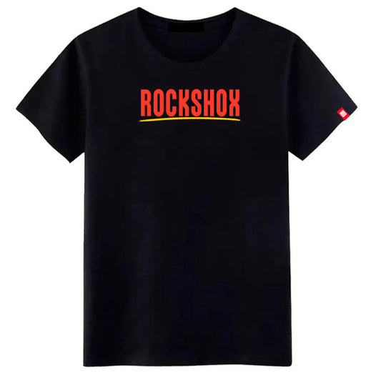 Polera Rockshox Paint Brush Logo Negro