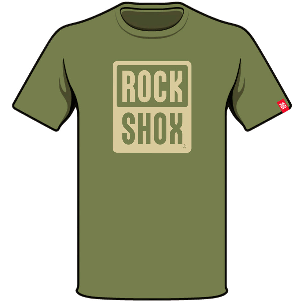 Polera Rockshox Mono Pill Logo Verde L