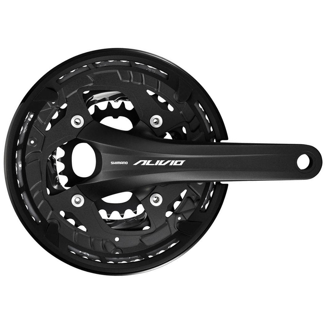 Volante Shimano Alivio FC-T4060, 175MM 2-PCS FC, 44X32X22T W/O CG, FOR Rear 9-SPEED, Chaincase Compa