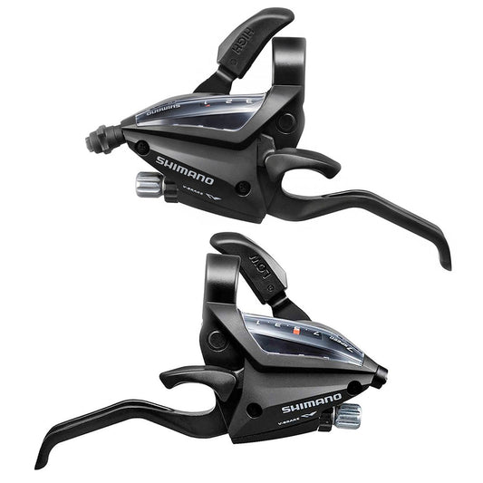 Manilla Cambio Freno Shimano ST-EF500-2A (par) Ez-fire Plus, 2F-ALLOY, FOR V-brake