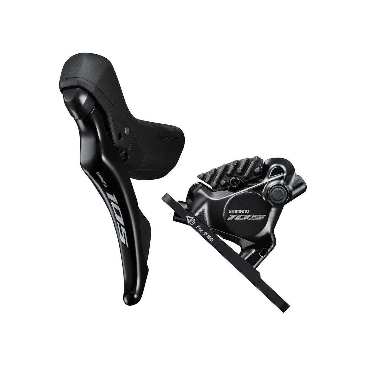 Freno Hidraulico Completo Shimano, 105, ST-R7120(L), BR-R7170(F), FOR 160MM Rotor, Resin Pad(w/fin),
