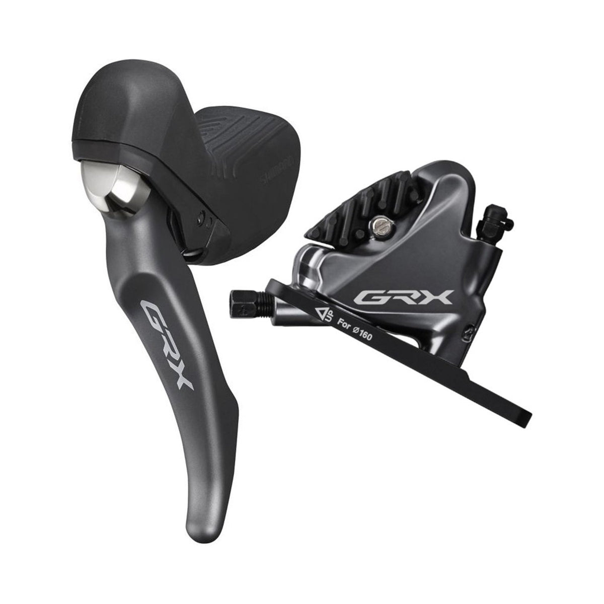 Freno Hidráulico SET Shimano GRX ST-RX810-L Delantero BR-RX810-F 160MM Rotor Resin Caja BRRX810KTSTR
