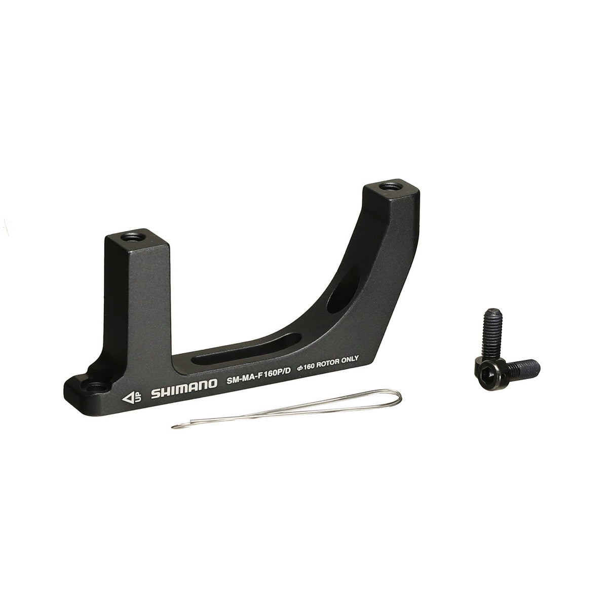 Adaptador Disco Ruta Smdbadt Shimano Brake Mount SM-MA-F160P/D Adap. Fixing Bolt X2 Wire X1 Caja
