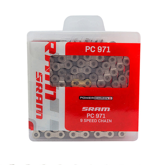 Cadena SRAM PC-971 9V 114 Links Gris MTB