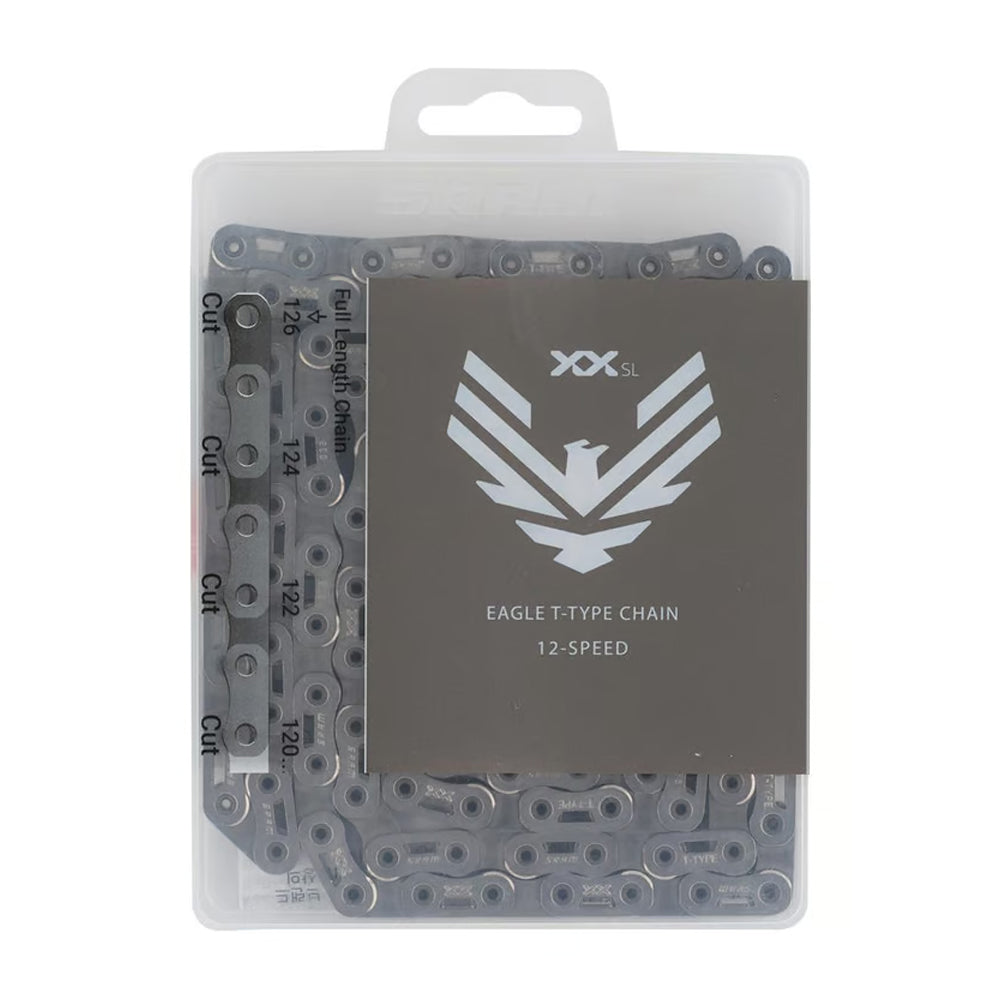Cadena SRAM Eagle XX SL T-Type Flattop 126 Links Plata
