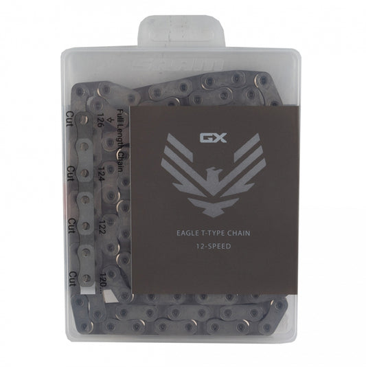 Cadena SRAM GX Eagle T-Type Flattop 126 Eslabones Plateado