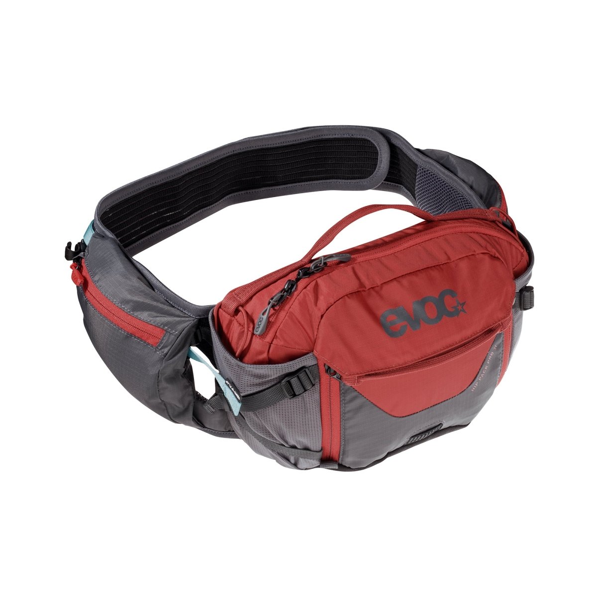 Banano EVOC Hip Pack Pro 3L + Bolsa 1.5L Gris Rojo - FIERRIDE