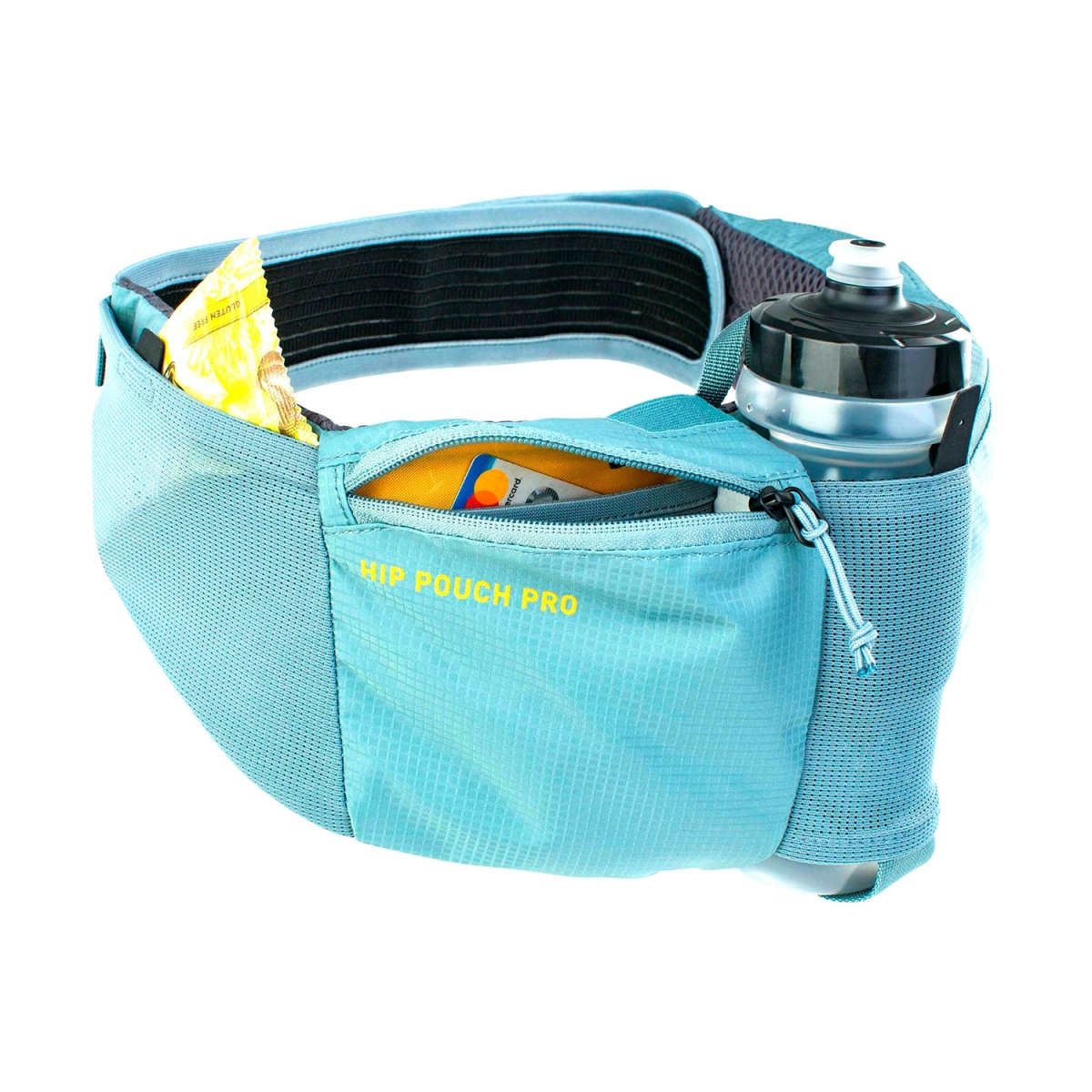 Banano EVOC Hip Pouch Pro 1L + Botella 550ml Acero MTB - FIERRIDE
