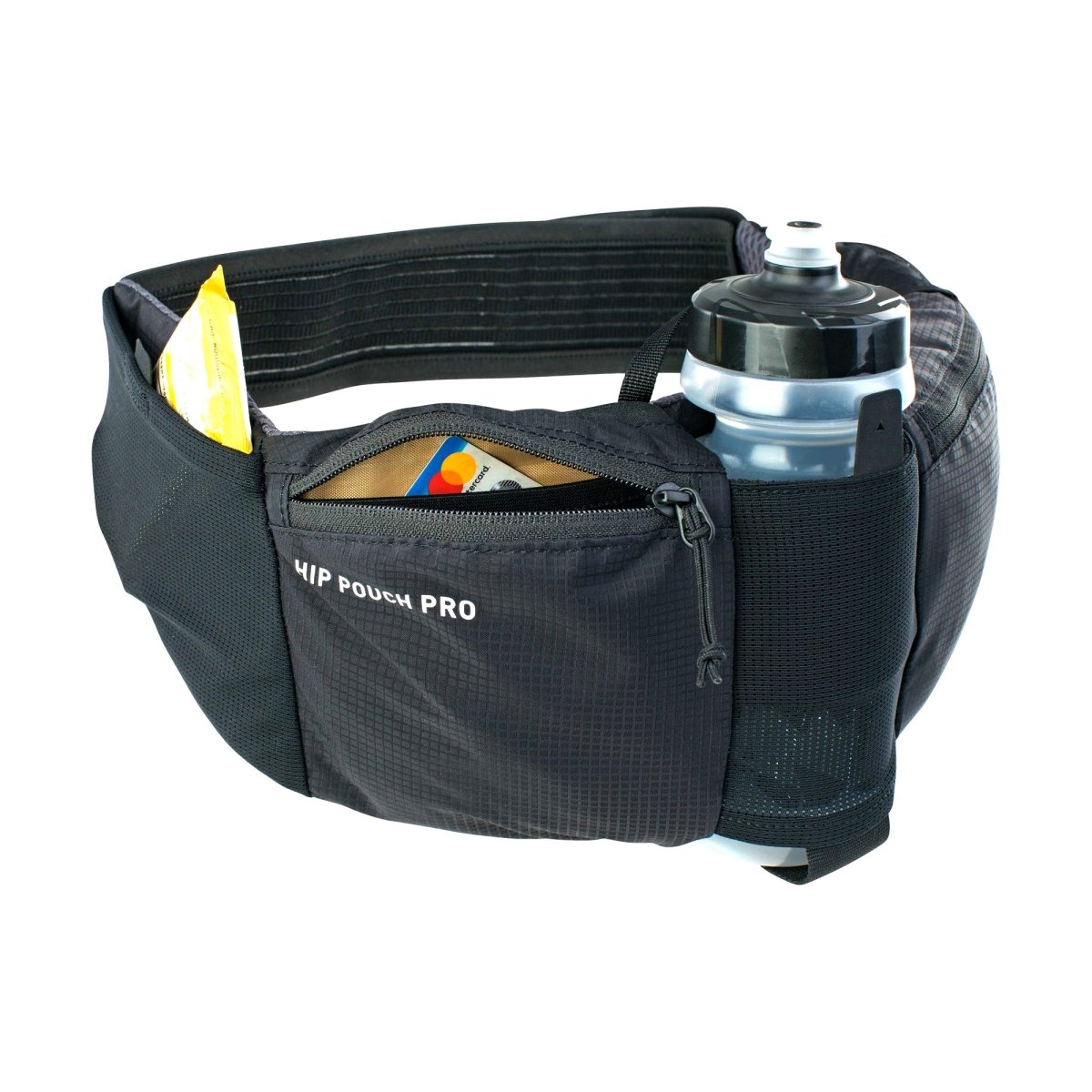 Banano EVOC Hip Pouch Pro 1L + Botella 550ml Negro MTB - FIERRIDE