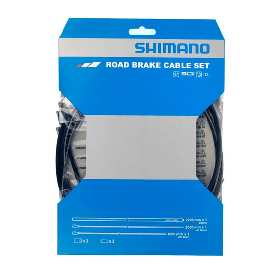 CABLE SHIMANO ROAD SUS BRAKE CABLE SET BLACK 2200MMX1 (BLACK), 1000MM/2050MM SSC - FIERRIDE