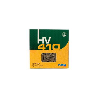 Cadena KMC HV410 1 Velocidad 1/2x1/8" 114L Plata - FIERRIDE