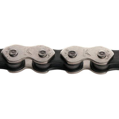 Cadena KMC K710 BMX 1 Velocidad 1/2x1/8" 112L Negra Cromada - FIERRIDE