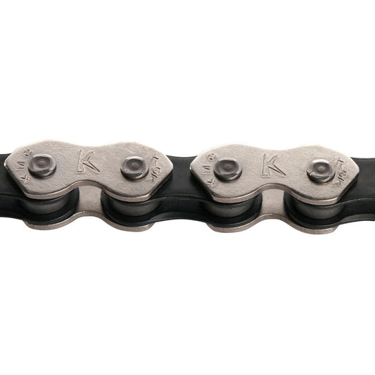 Cadena KMC K710 BMX 1 Velocidad 1/2x1/8" 112L Negra Cromada - FIERRIDE