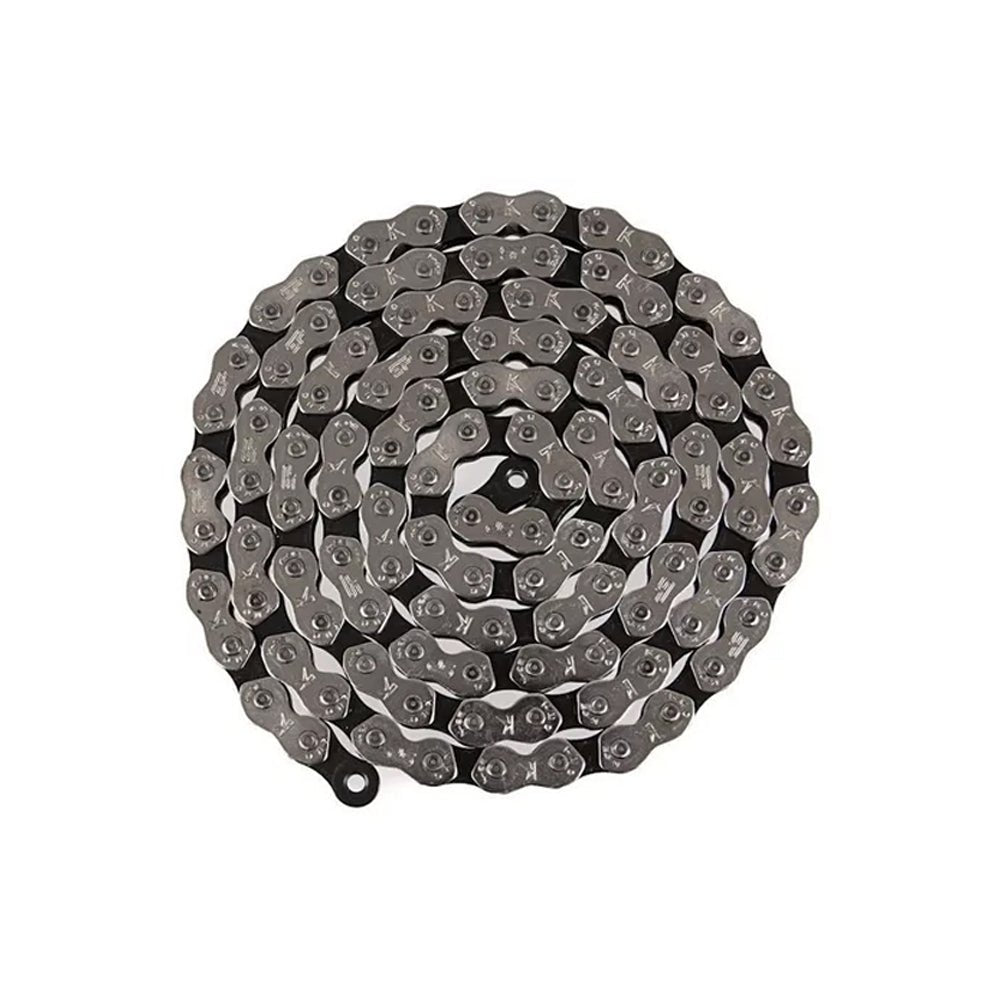 Cadena KMC K710 BMX 1 Velocidad 1/2x1/8" 112L Negra Cromada - FIERRIDE