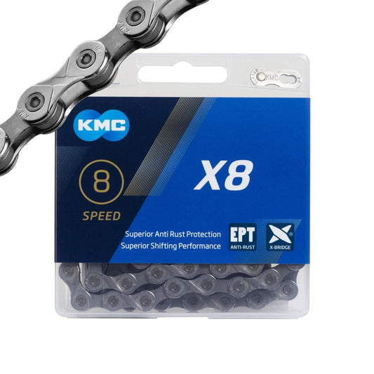 Cadena KMC X8 EPT 8V Antióxido Shimano / SRAM / Campagnolo - FIERRIDE