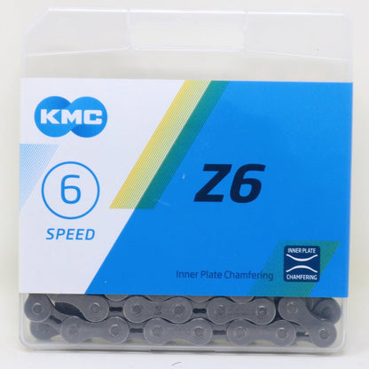 Cadena KMC Z6 6 Velocidades 1/2x3/32" 116L Gris - FIERRIDE